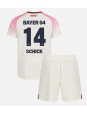 Billige Bayer Leverkusen Patrik Schick #14 Bortedraktsett Barn 2025-26 Kortermet (+ Korte bukser)